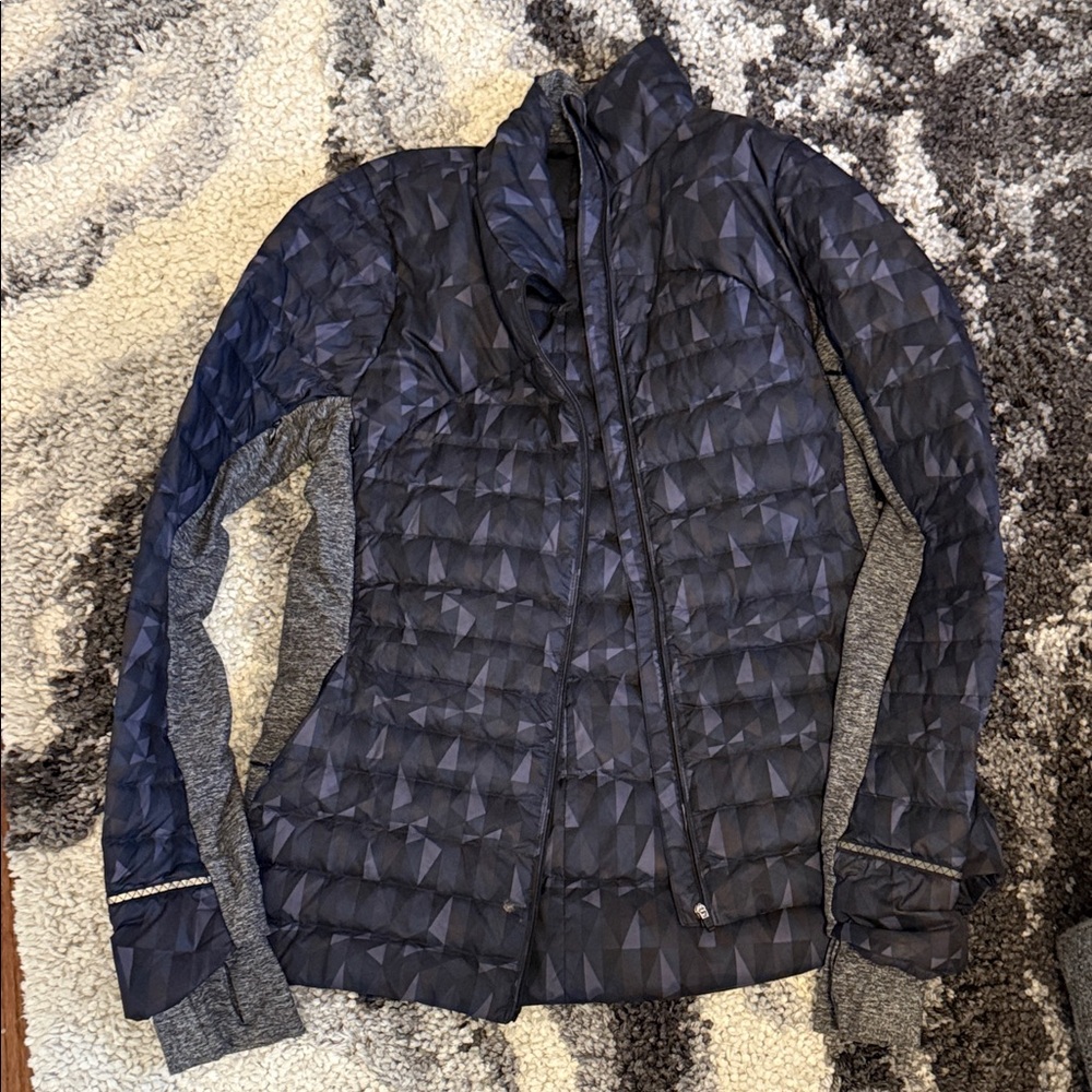 lululemon athletica Navy and Gray Puffer Jacket